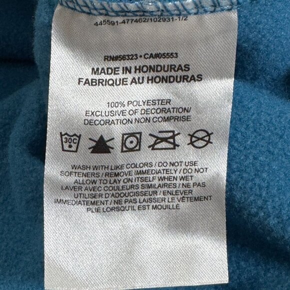 Nike Therma Fit Blue Half-Zip Heathered Pullover Sweatshirt Front Pocket XL - Picture 8 of 9